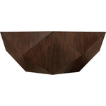 Diamante Oak Veneer Coffee Table in Brown