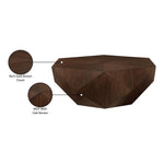 Diamante Oak Veneer Coffee Table in Brown