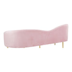 Ritz 85.5" Velvet Upholstered Sofa in Pink