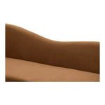 Ritz 85.5" Velvet Upholstered Sofa in Saddle