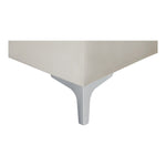 Naomi 81.5" Velvet Upholstered Sofa in Cream