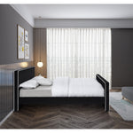 Dillard Velvet Upholstered Queen Bed in Black