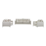 Naomi 81.5" Velvet Upholstered Sofa in Cream