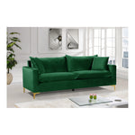 Naomi 81.5" Velvet Upholstered Sofa in Green