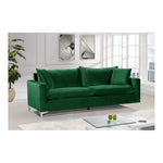 Naomi 81.5" Velvet Upholstered Sofa in Green