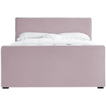 Dillard Velvet Upholstered Queen Bed in Pink