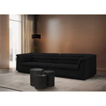 Dimple Iron 3pc. Modular Nesting End / Side Table in Black