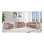 Naomi 81.5" Velvet Upholstered Sofa in Pink