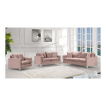 Naomi 81.5" Velvet Upholstered Sofa in Pink