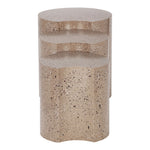 Dimple Iron 3pc. Modular Nesting End / Side Table in Taupe