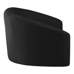 Riley 91" Velvet Upholstered Sofa in Black
