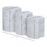 Dimple Iron 3pc. Modular Nesting End / Side Table in White