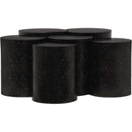 Dimple Iron 6pc. Modular Nesting Coffee Table in Black