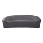 Riley 91" Velvet Upholstered Sofa in Grey