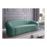 Riley 91" Velvet Upholstered Sofa in Mint