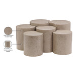 Dimple Iron 6pc. Modular Nesting Coffee Table in Taupe