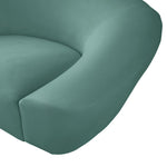 Riley 91" Velvet Upholstered Sofa in Mint