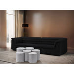 Dimple Iron 6pc. Modular Nesting Coffee Table in White