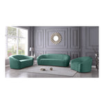 Riley 91" Velvet Upholstered Sofa in Mint
