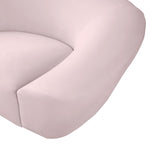 Riley 91" Velvet Upholstered Sofa in Pink