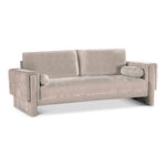 Madeline 89" Chenille Fabric Upholstered Sofa in Beige