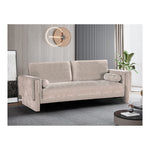 Madeline 89" Chenille Fabric Upholstered Sofa in Beige
