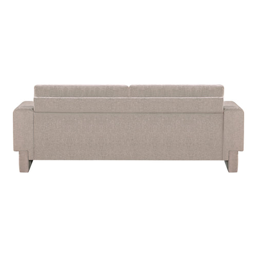 Madeline 89" Chenille Fabric Upholstered Sofa in Beige