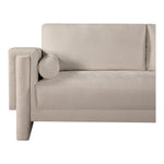 Madeline 89" Chenille Fabric Upholstered Sofa in Beige