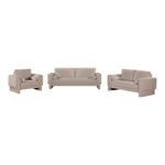 Madeline 89" Chenille Fabric Upholstered Sofa in Beige