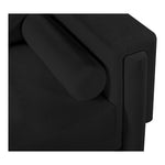 Madeline 89" Chenille Fabric Upholstered Sofa in Black