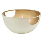 Doma Glass Top And Iron Base Coffee Table in Cream