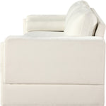 Madeline 89" Chenille Fabric Upholstered Sofa in Cream