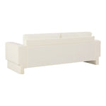Madeline 89" Chenille Fabric Upholstered Sofa in Cream