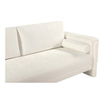 Madeline 89" Chenille Fabric Upholstered Sofa in Cream