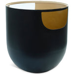 Doma Glass Top And Iron Base End / Side Table in Black