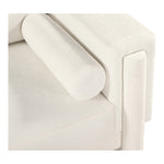 Madeline 89" Chenille Fabric Upholstered Sofa in Cream