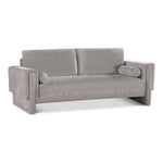 Madeline 89" Chenille Fabric Upholstered Sofa in Grey