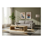 Madeline 89" Chenille Fabric Upholstered Sofa in Grey
