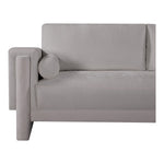 Madeline 89" Chenille Fabric Upholstered Sofa in Grey