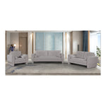 Madeline 89" Chenille Fabric Upholstered Sofa in Grey