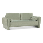 Madeline 89" Chenille Fabric Upholstered Sofa in Mint