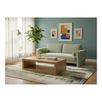 Madeline 89" Chenille Fabric Upholstered Sofa in Mint