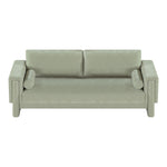 Madeline 89" Chenille Fabric Upholstered Sofa in Mint