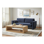 Madeline 89" Chenille Fabric Upholstered Sofa in Navy
