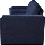 Madeline 89" Chenille Fabric Upholstered Sofa in Navy