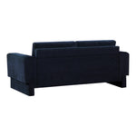 Madeline 89" Chenille Fabric Upholstered Sofa in Navy