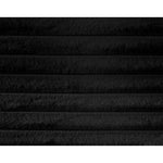 Drew Corduroy Fabric Upholstered Queen Bed (3 Boxes) in Black