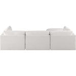 Ease 114" Fabric Upholstered 4pc. Modular Sectional in Cream