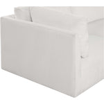 Ease 114" Fabric Upholstered 4pc. Modular Sectional in Cream