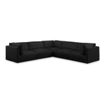 Ease 114" Fabric Upholstered 5pc. Modular Sectional in Black
